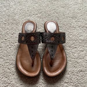Ariat Heel sandals, leather upper, lightly used.